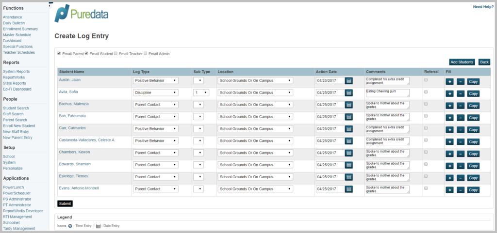 PowerSchool Management Pure DataPure Data